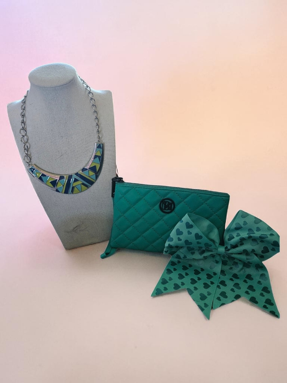 Badgley Mischka wristlet bundle Teal